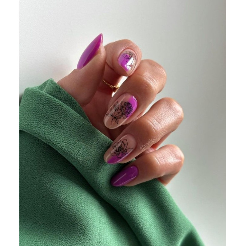 0001 Matte stamping schablone + design blatt ART STAMPING-ALLE SCHABLONEN-Double Beauty Shop