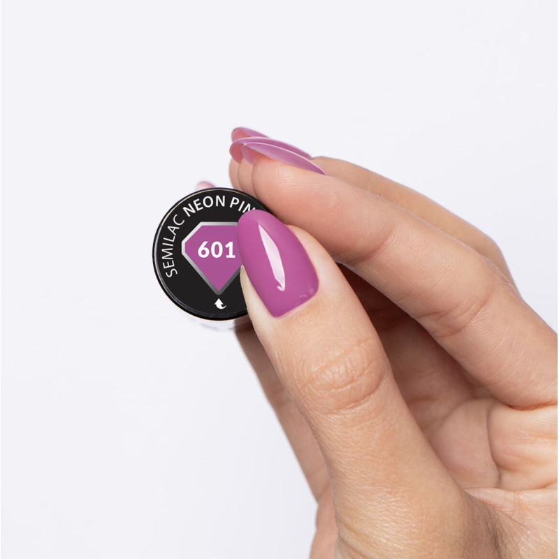 601 Neon Pink Punch - UV Nagellack 7ml Semilac-Alle Farben SEMILAC-Double Beauty Shop
