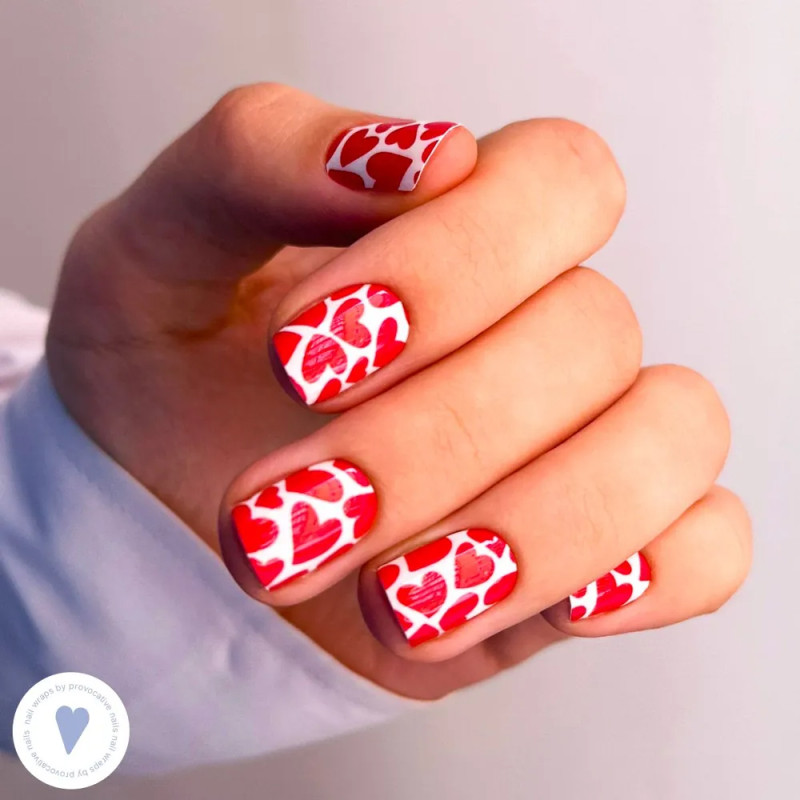 Nagelfolie Be mine - Nail Wraps by Provocative Nails-NAIL WRAPS SELBSTKLEBEND-Double Beauty Shop