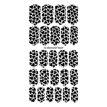Nagelfolie Diamond Heart - Nail Wraps by Provocative Nails