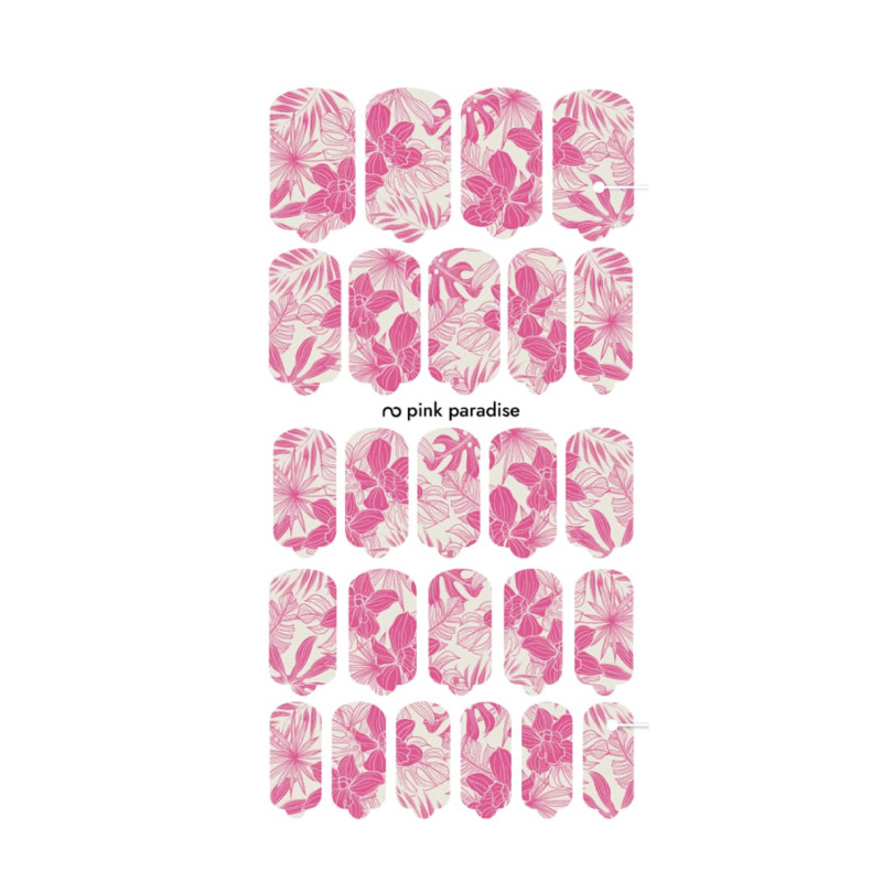 Nagelfolie Pink Paradise - Nail Wraps by Provocative Nails-NAIL WRAPS SELBSTKLEBEND-Double Beauty Shop