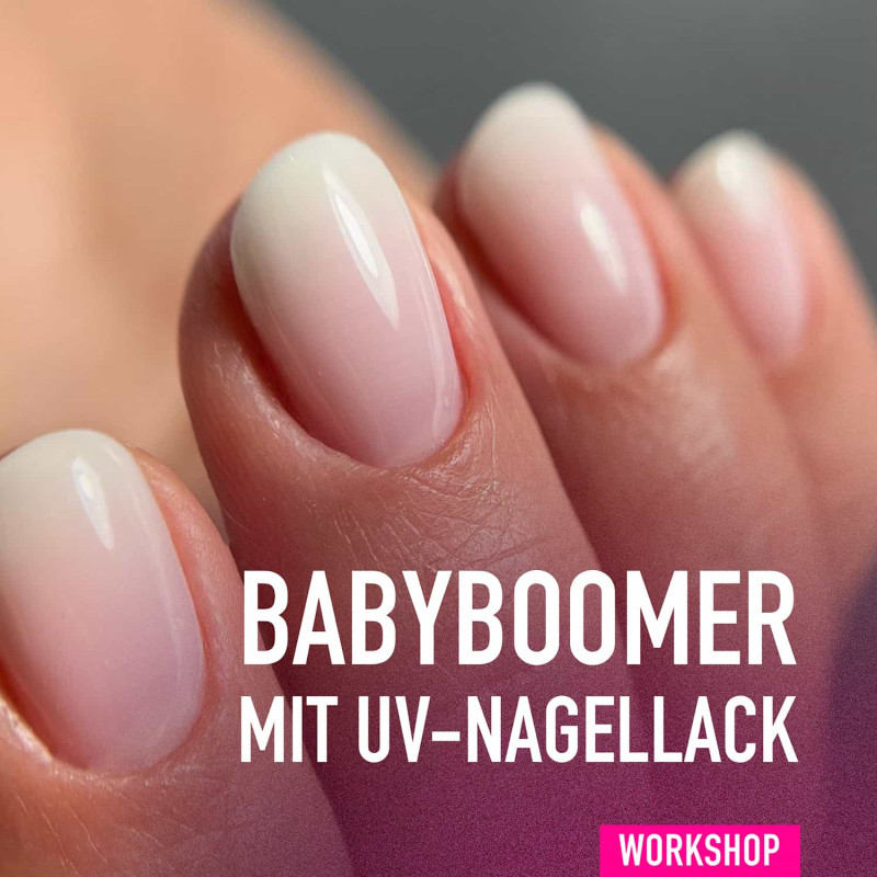 Babyboomer mit UV-Nagellack — ONLINE WORKSHOP-ONLINE-SCHULUNGEN-Double Beauty Shop