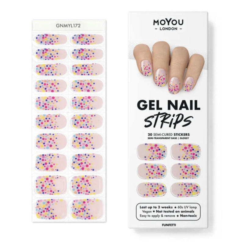 FUNFETTI - Gel Nail Strip (Gel Wraps) MoYou London-WRAPS-Double Beauty Shop
