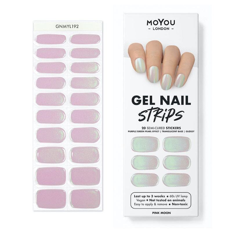 PINK MOON - Gel Nail Strip (Gel Wraps) MoYou London-WRAPS-Double Beauty Shop