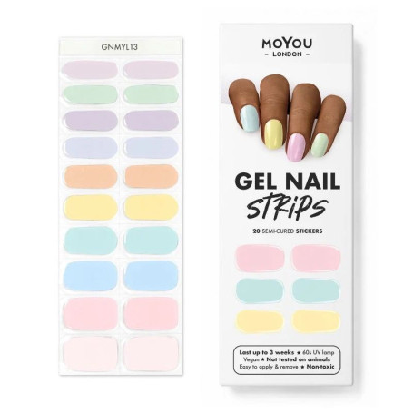 PASTEL SWEETS - Gel Nail Strip (Gel Wraps) MoYou London