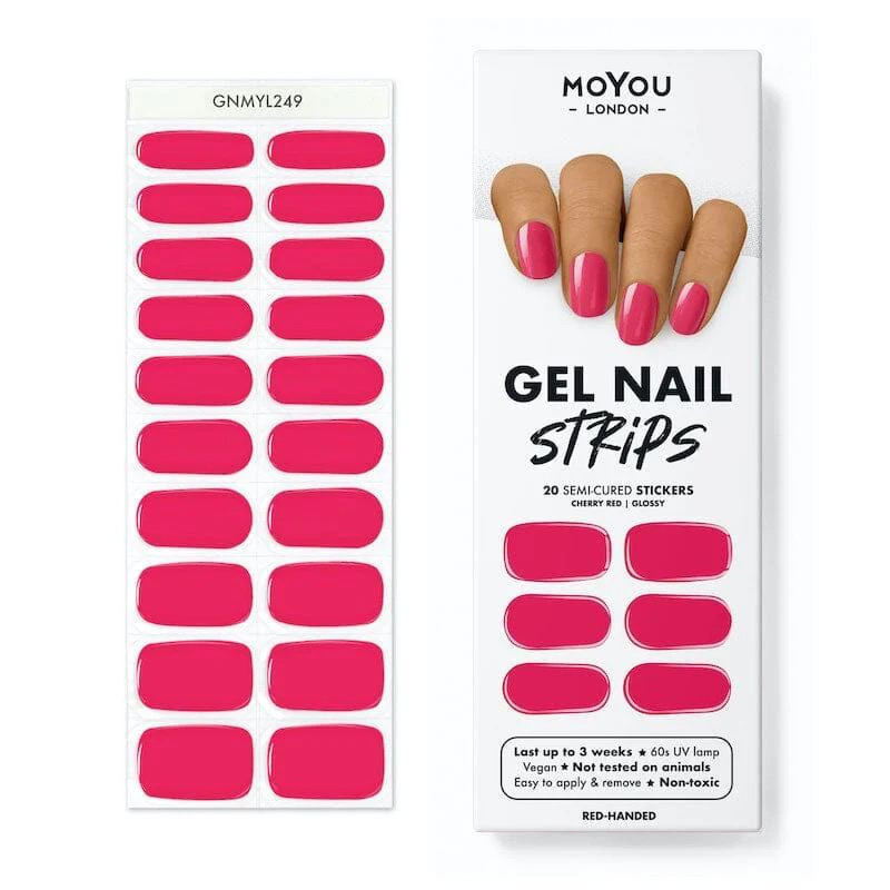 RED HANDED - Gel Nail Strip (Gel Wraps) MoYou London-WRAPS-Double Beauty Shop