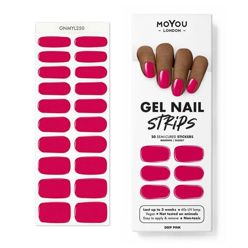 DEEP PINK - Gel Nail Strip (Gel Wraps) MoYou London-WRAPS-Double Beauty Shop