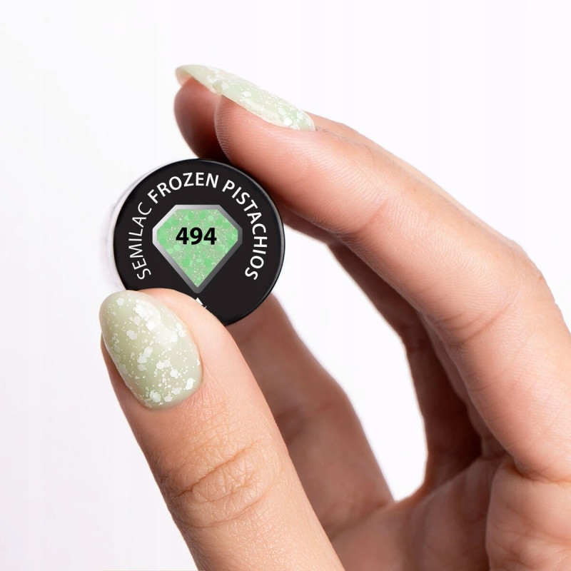 494 Frozen Pistachios - UV Nagellack 7ml Semilac-Alle Farben SEMILAC-Double Beauty Shop