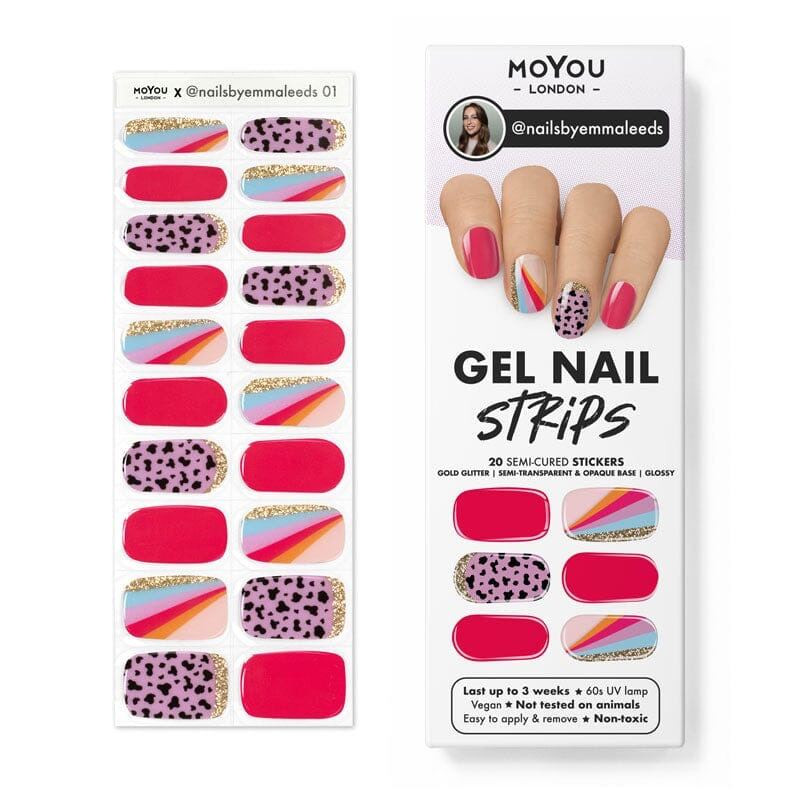 01 NAILSBYEMMALEEDS - Gel Nail Strip (Gel Wraps) MoYou London-WRAPS-Double Beauty Shop