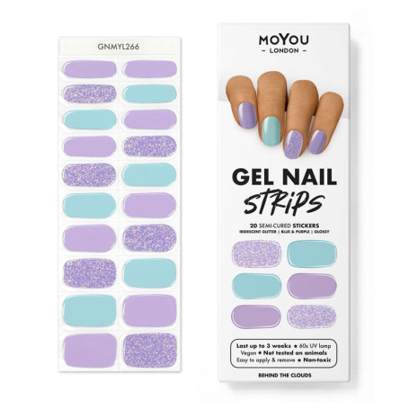 BEHIND THE CLOUDS - Gel Nail Strip (Gel Wraps) MoYou London