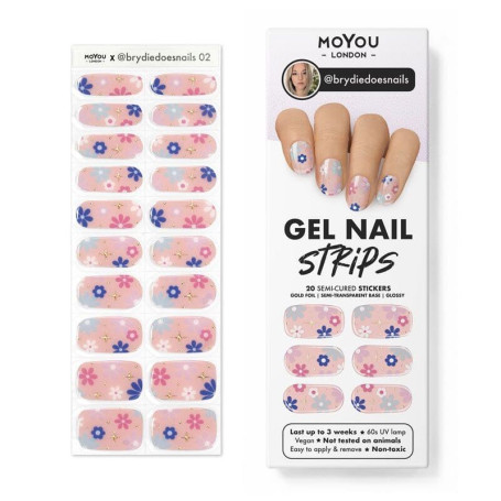 02 BRYDIEDOESNAILS - Gel Nail Strip (Gel Wraps) MoYou London