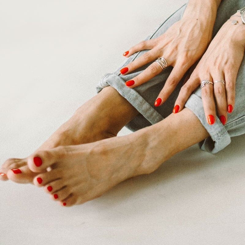 RED RIDDING HOOD - PEDIKÜRE Gel Nail Strip (Gel Wraps) MoYou London-WRAPS-Double Beauty Shop