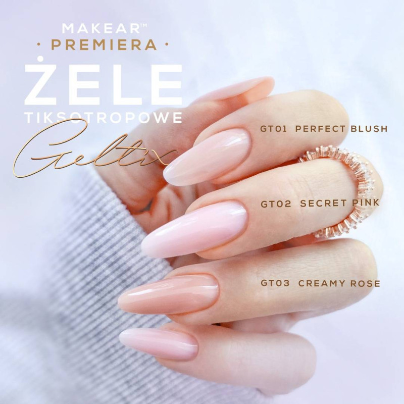 Secret Pink - NO FILE GELTIX (15ml, 50ml) MAKEAR-GEL-Double Beauty Shop