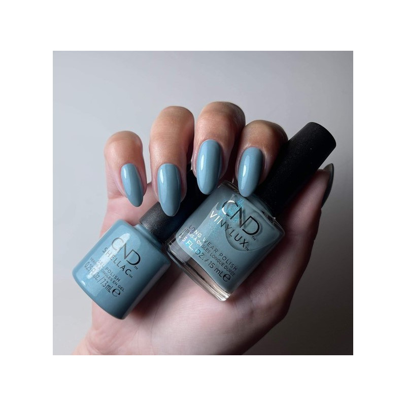 449 Teal Textile - Nagellack 15ml CND VINYLUX-Online-Shop-Double Beauty Shop
