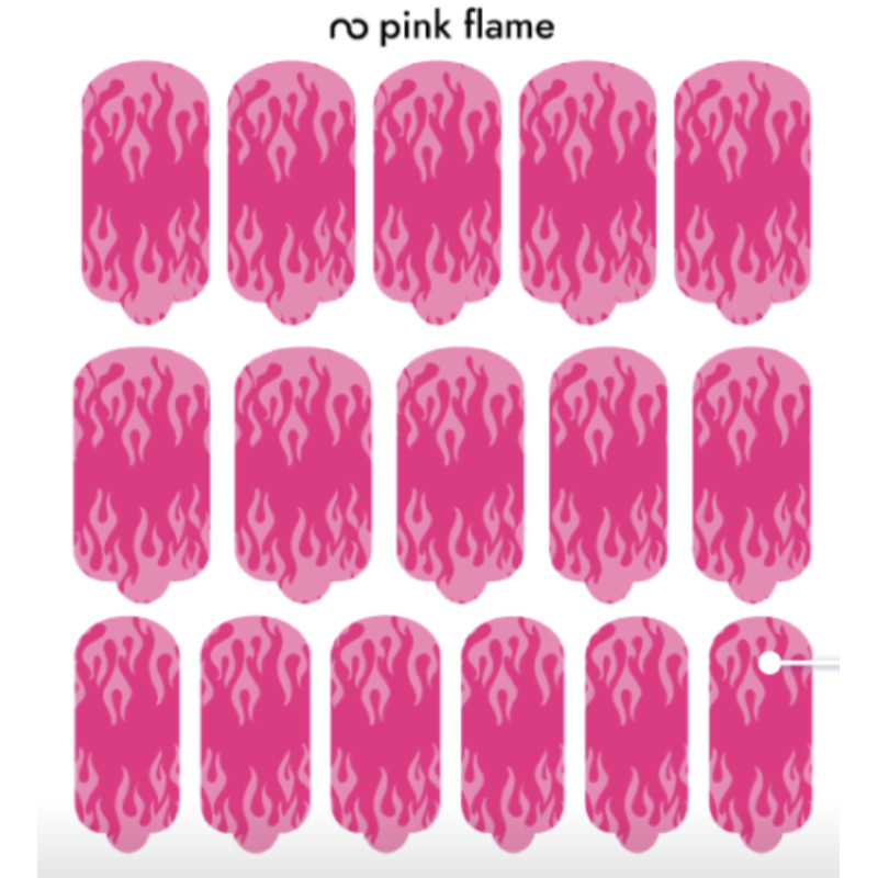 Nagelfolie Pink flame - Nail Wraps by Provocative Nails-NAIL WRAPS SELBSTKLEBEND-Double Beauty Shop