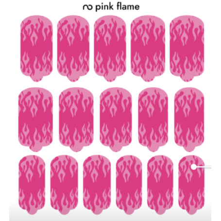 Nagelfolie Pink flame - Nail Wraps by Provocative Nails