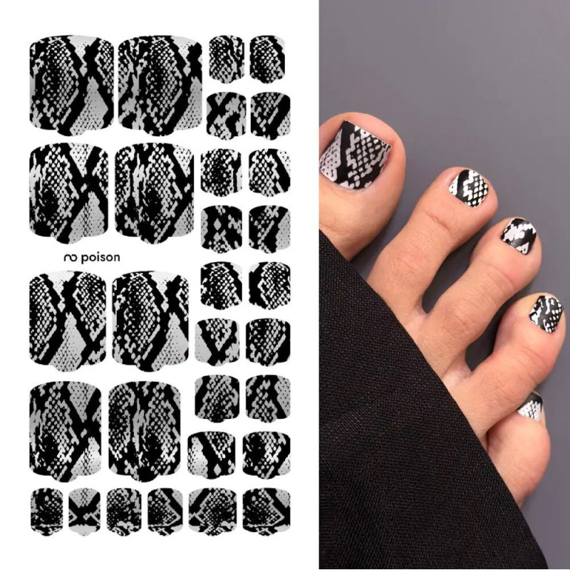 Nagelfolie Poison - PEDIKÜRE Nail Wraps by Provocative Nails-NAIL WRAPS SELBSTKLEBEND-Double Beauty Shop