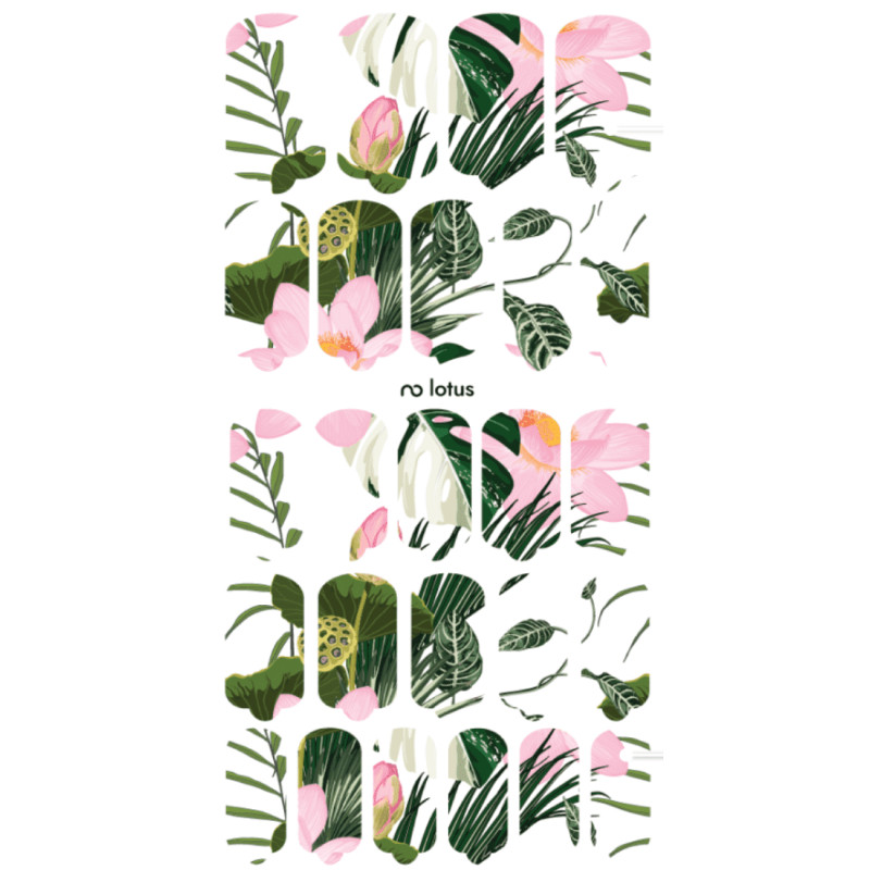 Nagelfolie Lotus - Nail Wraps by Provocative Nails-NAIL WRAPS SELBSTKLEBEND-Double Beauty Shop