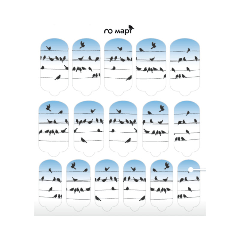 Nagelfolie March - Nail Wraps by Provocative Nails-NAIL WRAPS SELBSTKLEBEND-Double Beauty Shop