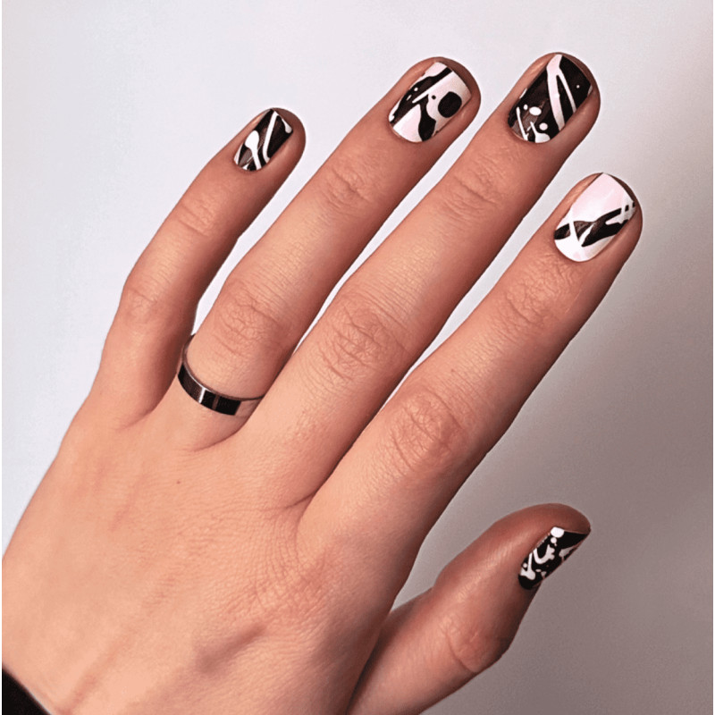 Nagelfolie Grunge - Nail Wraps by Provocative Nails-NAIL WRAPS SELBSTKLEBEND-Double Beauty Shop