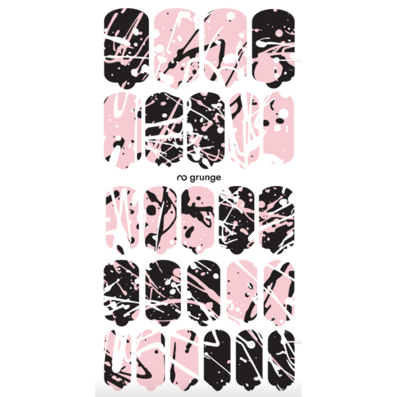 Nagelfolie Grunge - Nail Wraps by Provocative Nails-NAIL WRAPS SELBSTKLEBEND-Double Beauty Shop