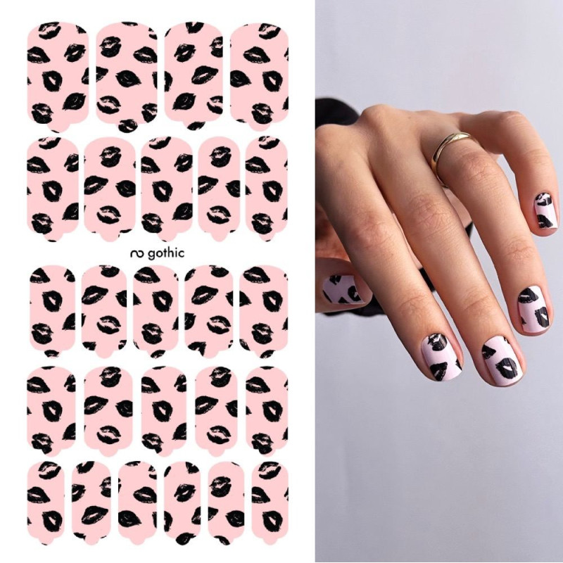 Nagelfolie Gothic - Nail Wraps by Provocative Nails-NAIL WRAPS SELBSTKLEBEND-Double Beauty Shop
