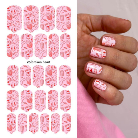 Nagelfolie Broken heart - Nail Wraps by Provocative Nails