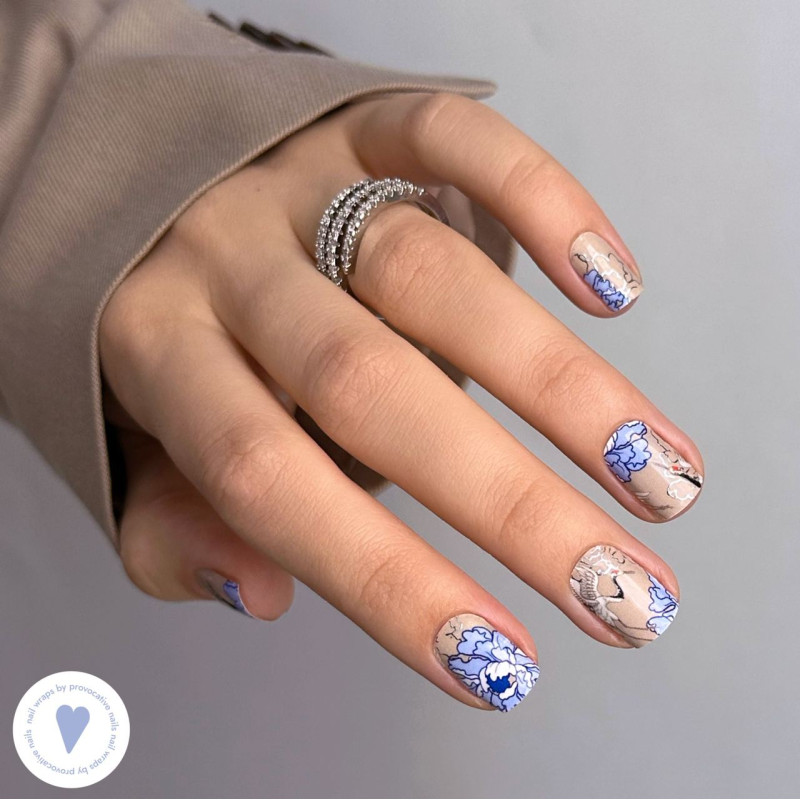 Nagelfolie Crane - Nail Wraps by Provocative Nails-NAIL WRAPS SELBSTKLEBEND-Double Beauty Shop