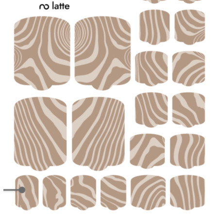 Nagelfolie Latte - PEDIKÜRE Nail Wraps by Provocative Nails