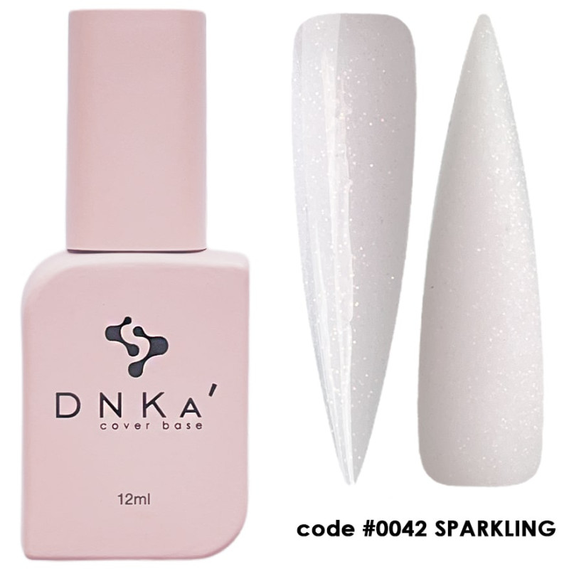 0042 Sparkling - Cover Base Coat 12ml DNKa-Online-Shop-Double Beauty Shop