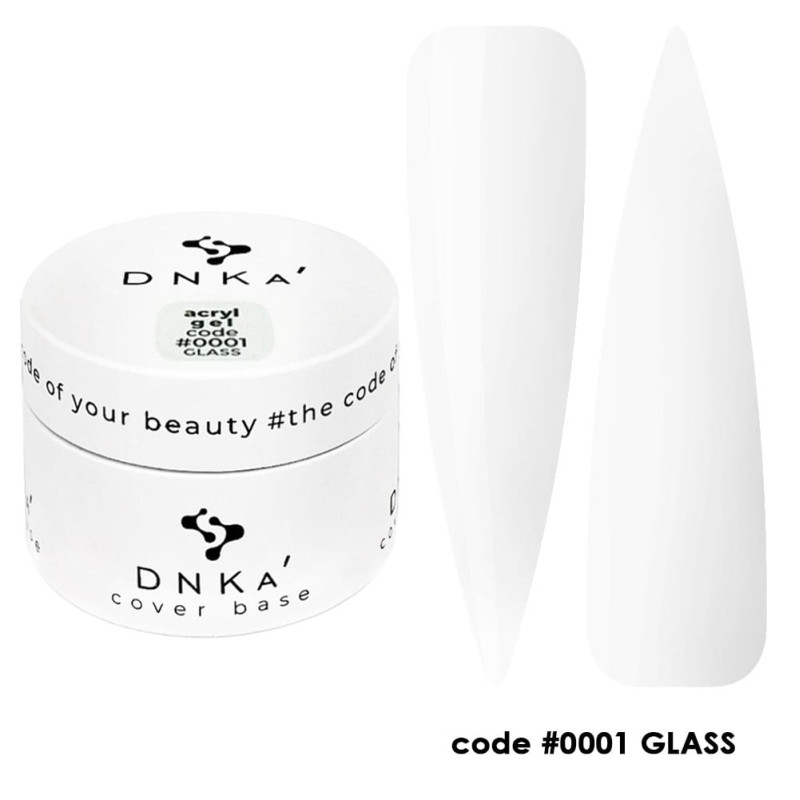 0001 Glass - CLEAR AcrylGel 30ml DNKa-ACRYLGEL-Double Beauty Shop