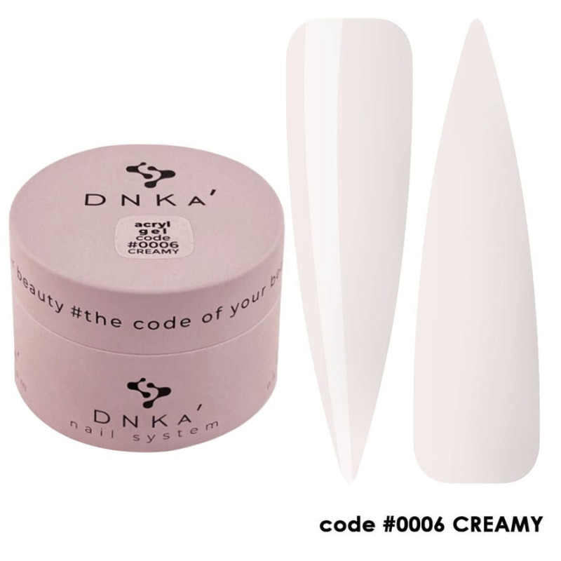 0006 Creamy - AcrylGel 30ml DNKa-Online-Shop-Double Beauty Shop