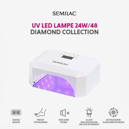 UV/LED-Lampe Diamond Collection 24W/48 Semilac