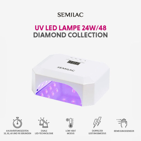 UV/LED-Lampe Diamond Collection 24W/48 Semilac