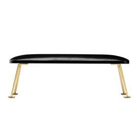 GOLD SCHWARZ - Handauflage MOMO 6M Öko-Leder 2