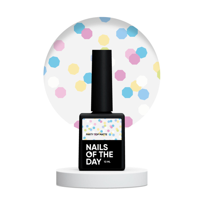 Party Top Matt - Top Coat (No Wipe) 10ml NAILS OF THE DAY-Online-Shop-Double Beauty Shop