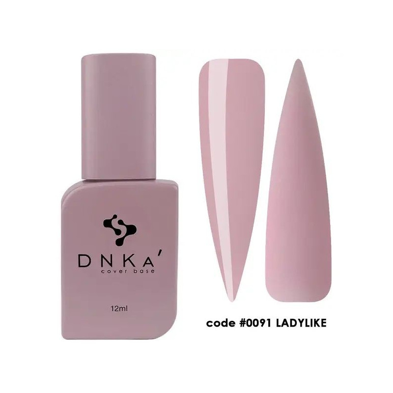 0091 Ladylike - Cover Base Coat 12ml DNKa-Online-Shop-Double Beauty Shop