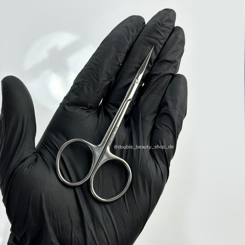 Für Linkshänder mit gebogener Spitze Hautschere EXPERT 13 (SE-13) 19 mm STALEKS-SCHEREN-Double Beauty Shop