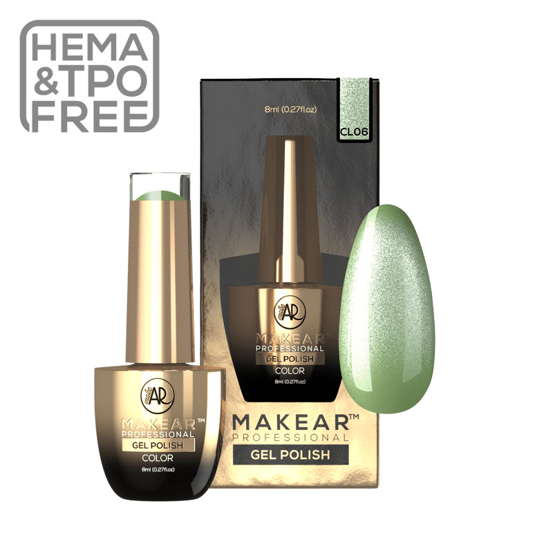 Hollywood Hills - UV Nagellack Cat Eye GLOW IN THE DARK ohne Hema 8ml MAKEAR-UV NAGELLACKE-Double Beauty Shop