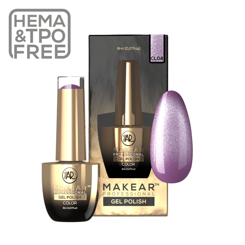 Paris Midnight - UV Nagellack Cat Eye GLOW IN THE DARK ohne Hema 8ml MAKEAR-UV NAGELLACKE-Double Beauty Shop