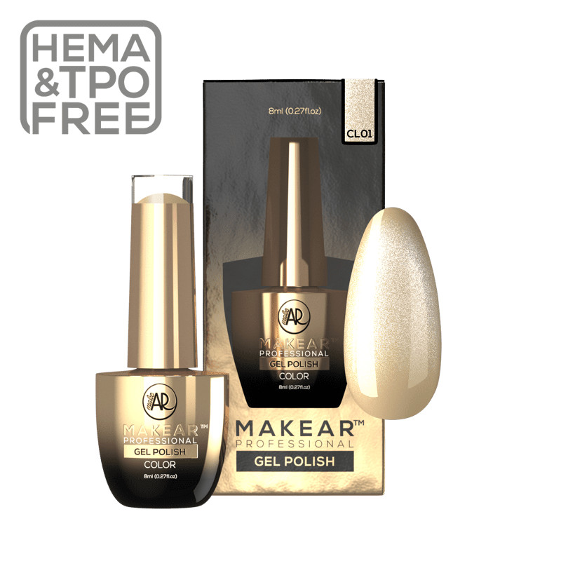 Dubaj Sands - UV Nagellack Cat Eye GLOW IN THE DARK ohne Hema 8ml MAKEAR-UV NAGELLACKE-Double Beauty Shop