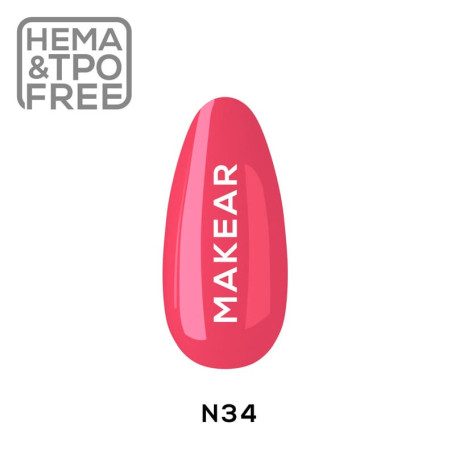 34 Neon - UV Nagellack ohne Hema 8ml MAKEAR