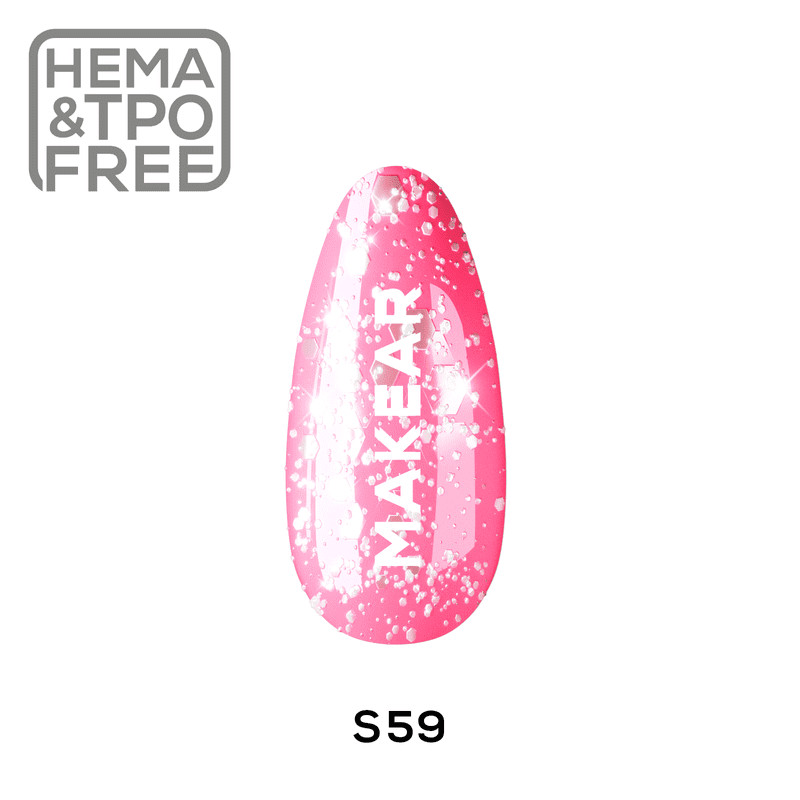 S59 Neon - UV Nagellack ohne Hema 8ml MAKEAR-UV NAGELLACKE-Double Beauty Shop