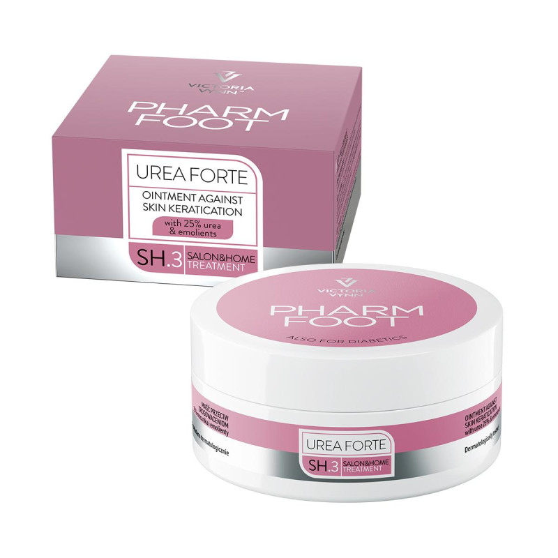 UREA FORTE WEICHMACHENDE & FEUCHTIGKEITSSPENDENDE SALBE 25% UREA 75 ml PHARM FOOT VICTORIA VYNN-CREME FÜR DIE FÜßE-Double Beauty Shop
