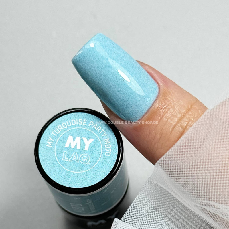 MY TURQUOISE PARTY - UV Nagellack 5 ml MYLAQ-UV NAGELLACKE-Double Beauty Shop