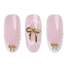 Gold Bows 3D - Nail Art Set Neonail 2