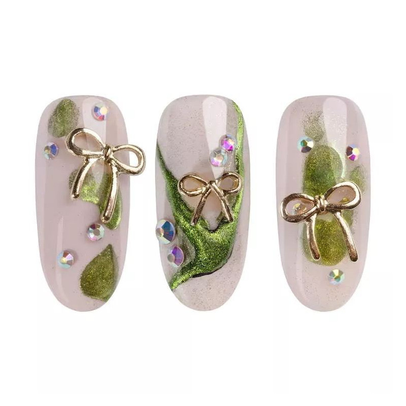 Gold Bows 3D - Nail Art Set Neonail-Online-Shop-Double Beauty Shop