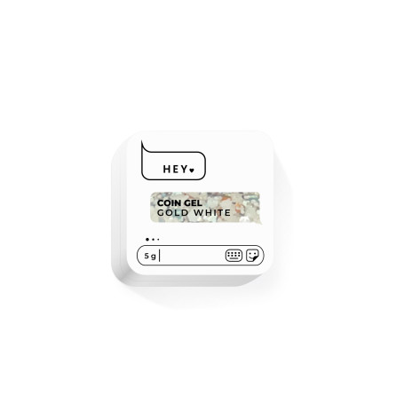 GOLD WHITE - Coin Gel 5g HEYLOVE