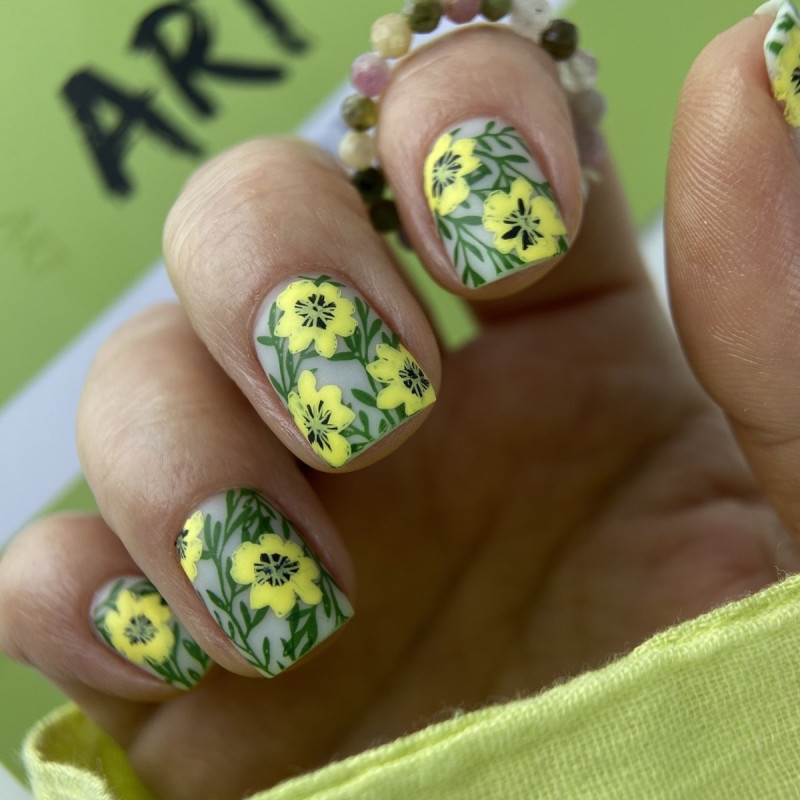 0009 by Vakula Matte stamping schablone + design blatt ART STAMPING-ALLE SCHABLONEN-Double Beauty Shop