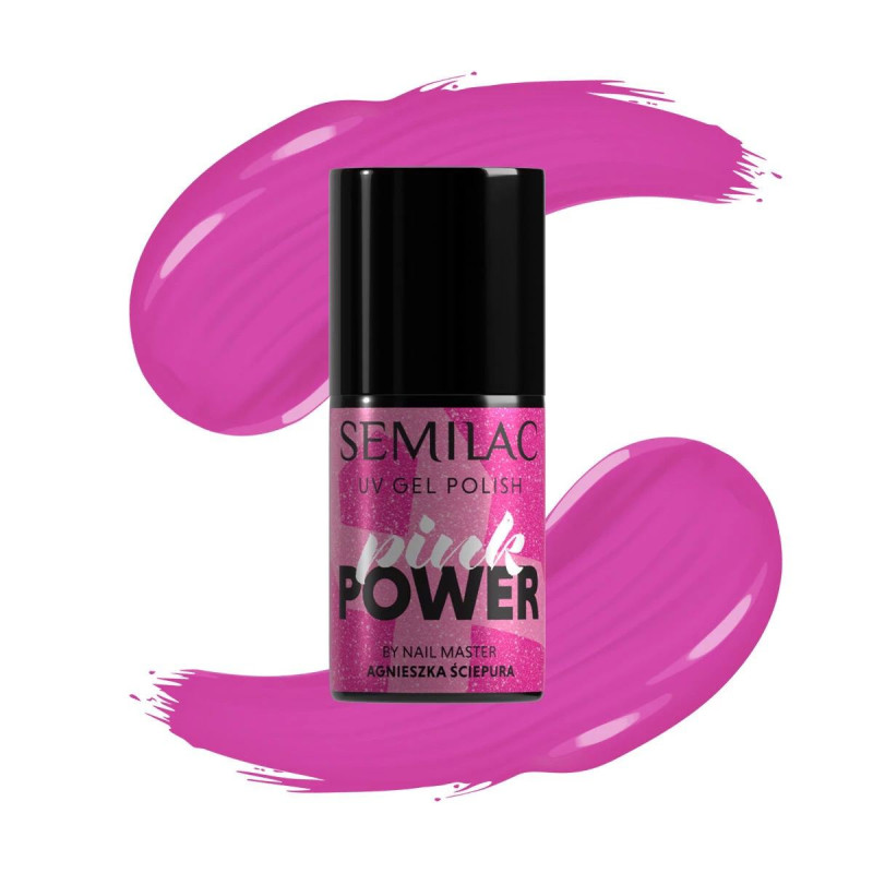 A703 Pink Power - UV Nagellack 7ml Semilac-Online-Shop-Double Beauty Shop